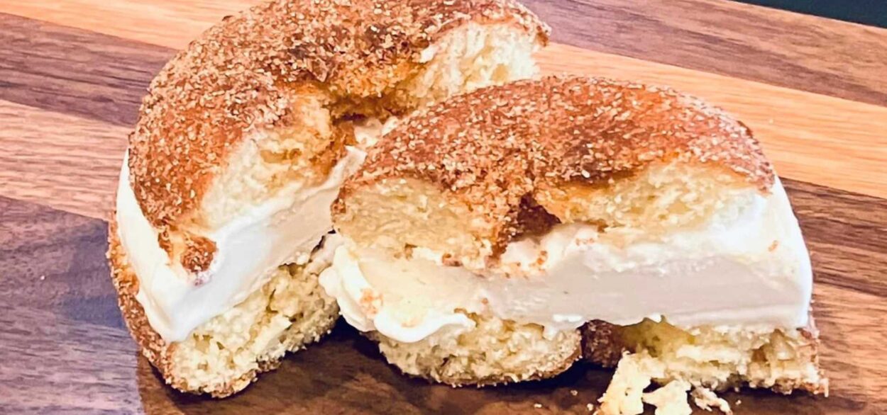 Ice Cream Donut Sandwiches Available at The Apple Barn